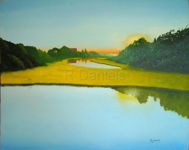 Oak Island Salt Marsh.jpg - "Oak Island Salt Marsh", oil on canvas, 24x30"